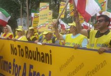 Thousands Protest Iranian President Rouhani’s Presence at UN General Assembly