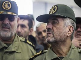 Mohammad Ali Jafari, the head of Iran regime’s Islamic Revolutionary Guards Corps