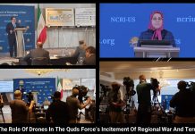 Iranian Regime Finances Terrorist Drones While Neglected Citizens Suffer from the Pandemic regime's drone