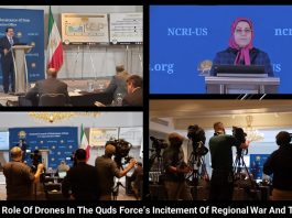 Iranian Regime Finances Terrorist Drones While Neglected Citizens Suffer from the Pandemic regime's drone