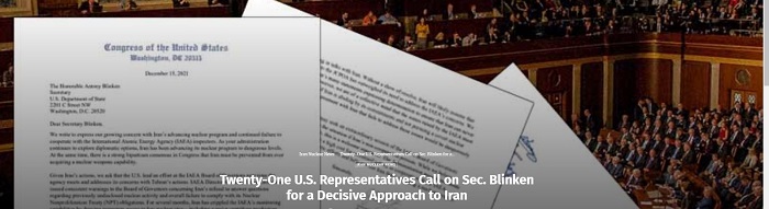 American Representatives Call on the U.S Administration for Tougher Policy Towards Iran
