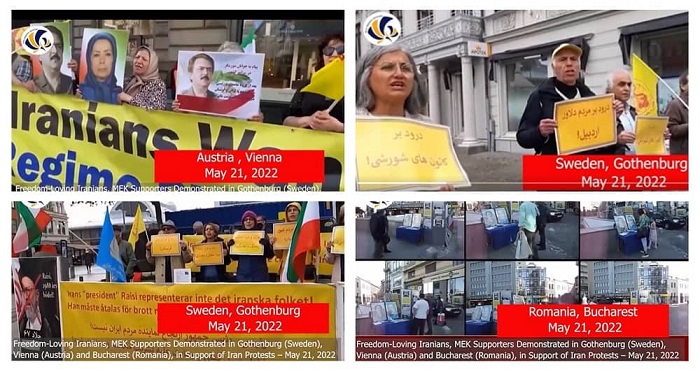 MEK supporters held rallies in Gothenburg and Vienna on May 21 and 22, denouncing ongoing human rights violations in Iran.