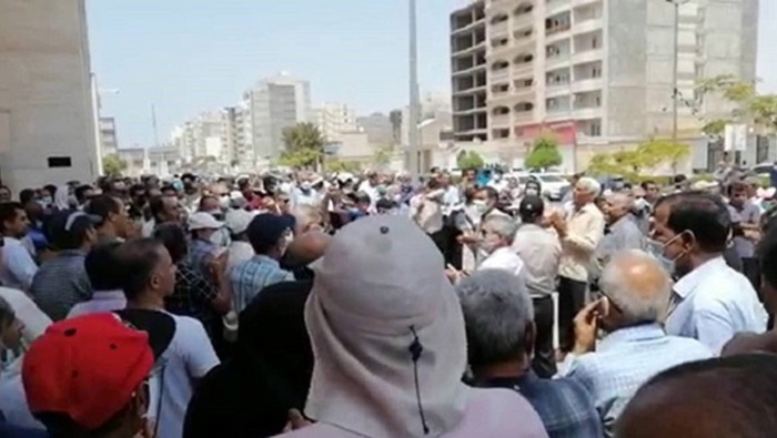 Retirees-and-pensioners, "They stage protests in Ahvaz, Mashhad, Kermanshah, Borujerd, Bandarabbas, Sari, Isfahan, Zanjan, Arak, Hamedan, Karaj, Rasht, Naqadeh, Shushtar, Solduz, Tabriz, and in other cities across Iran.