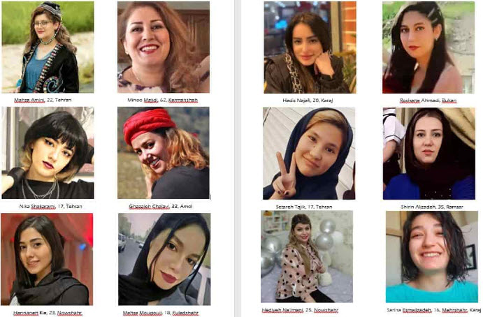 The NCRI Women's Committee has published a list of women and girls who have died in the fight for freedom and equality in Iran on International Day to Eliminate Violence Against Women.
