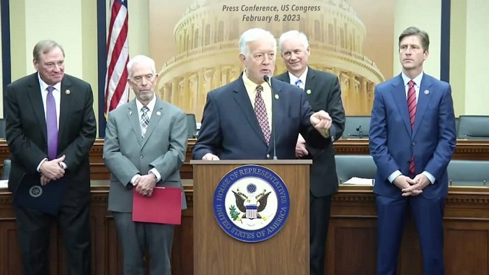 United States Congressman Randy Weber (R-TX) expressed his support for the Iranian people during a press conference on Tuesday, where he introduced the bi-partisan House Resolution 100 (H. Res. 100).