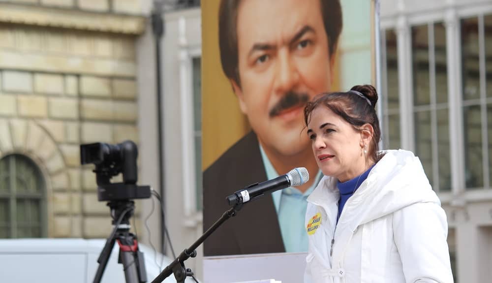 Dr. Karin Schnebel, Women's Representative in the Munich City Hall, described Iran's regime as "a system that is enforcing its rule on the people in the smallest details of their lives." She added that there is no rule of law and no sovereignty of the people.