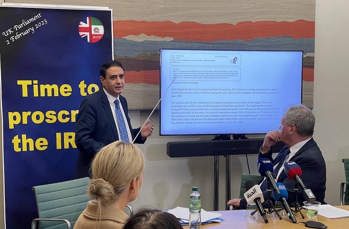 The National Council of Resistance of Iran (NCRI) Representative office in the United Kingdom held a press conference on February 2, revealing a document from within the regime about Tehran's plan to abduct its dissidents.