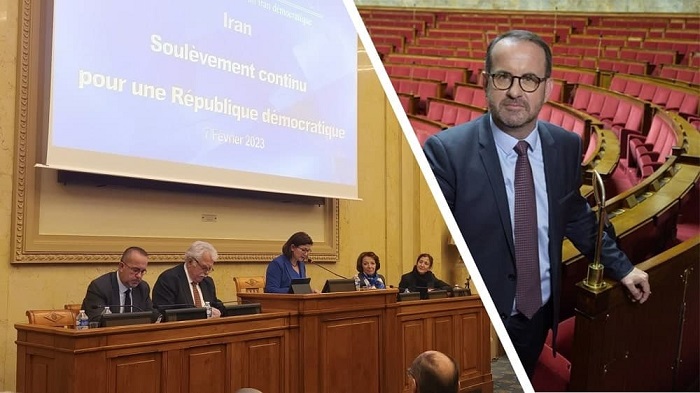 French National Assembly member, Mr. Hervé Saulignac, spoke out in solidarity with the Iranian people's revolution and their resistance at a conference on February 7 in the country's parliament.