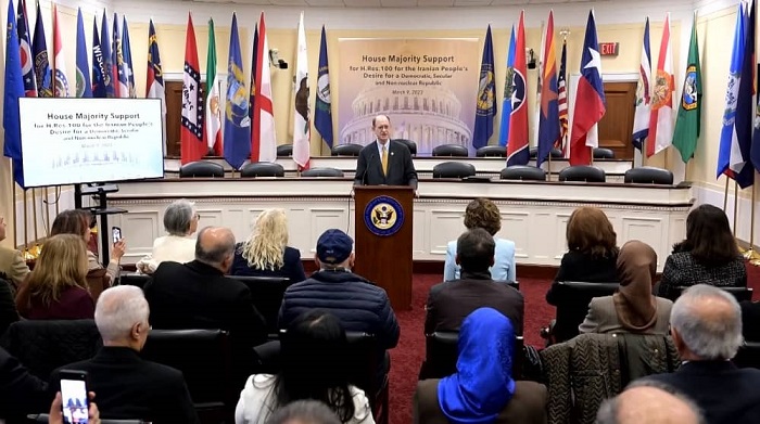 Representative Brad Sherman (D-CA) discussed the importance of the resolution and the need for a democratic republic of Iran. He also highlighted the continued violence and repression of the Iranian regime, including the killing of innocent protesters and dissidents.