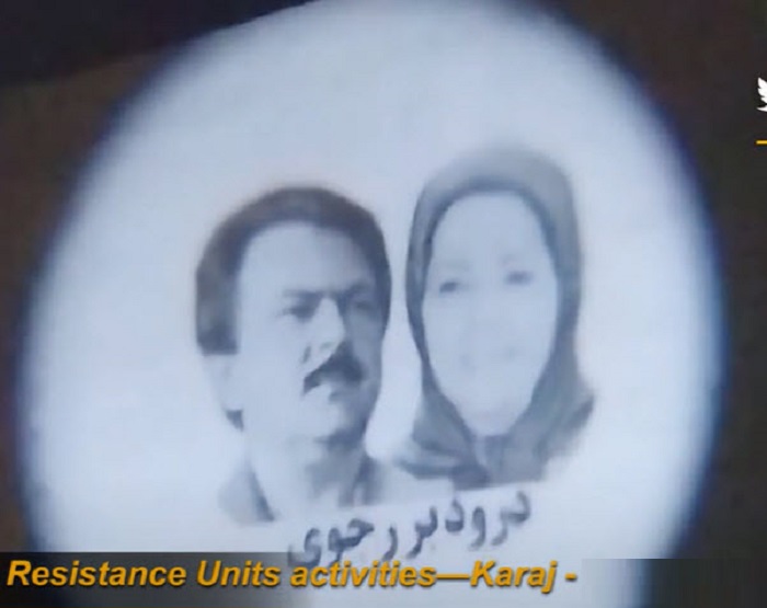 In Saheli Street of Urmia, northwest Iran, MEK Resistance Units portrayed a large image of Iranian Resistance Leader Massoud Rajavi and opposition coalition NCRI President-elect Maryam Rajavi