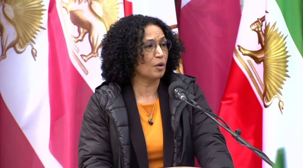 Brussels, Belgium - Mrs. Latifa Aït-Baala, a member of the Brussels Parliament, spoke out in solidarity with the Iranian people's uprising on March 20, urging the need for a democratic republic and the European Union to blacklist the regime's Revolutionary Guards (IRGC).