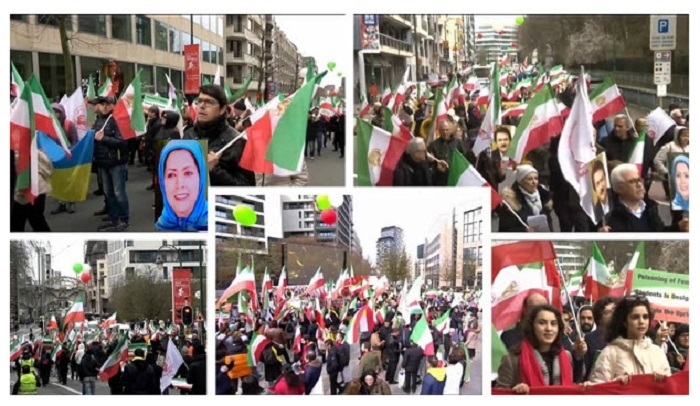 The rally in Brussels was attended by Iranians and supporters of the Iranian people from around the world, who are advocating for a free and democratic Iran.