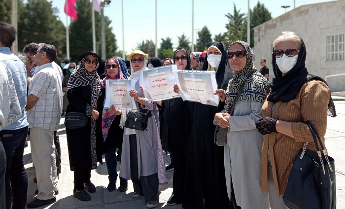 As Iran's economy plunges into a profound crisis, retired citizens and pensioners across the nation are taking to the streets to protest against their worsening living conditions.