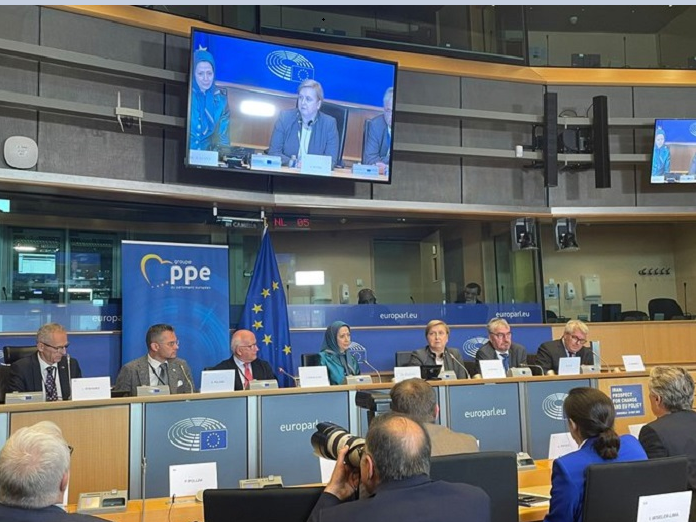 Iranian opposition President-elect Maryam Rajavi of the National Council of Resistance of Iran (NCRI), visited the European Parliament on May 24, 2023, where she met with numerous members of Parliament and addressed the recent developments in Iran during a meeting attended by dozens of MEPs.