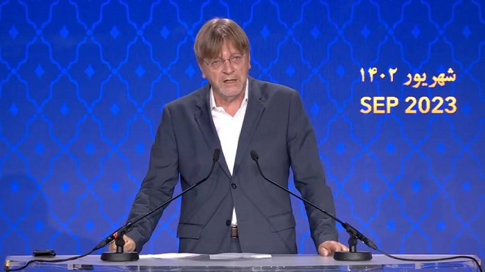 Speaking at an international conference on September 15, commemorating the anniversary of the 2022 Iranian uprising, former Belgian Prime Minister Guy Verhofstadt criticized the European Union's policy towards Iran and called for a strategic shift towards supporting regime change.