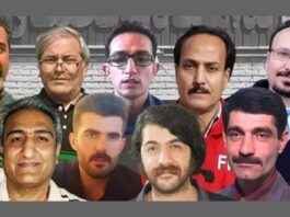 Iranian political prisoners in Ghezel Hesar prison