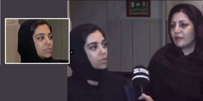 The woman in the inset is Kowsar Jowhari, who falsely posed as a relative during the forced interview by Armita’s parents