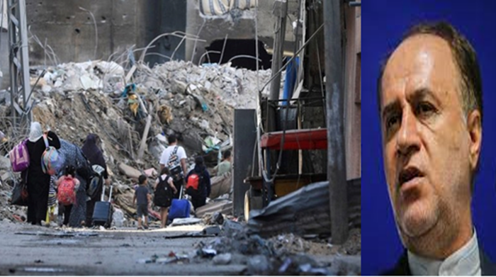 Hamidreza Haji Babaei, "a member of Iran’s parliament. He candidly admitted on the Ofogh television network on November 12 that the atrocities in Gaza were intended to be inflicted within Iran, to suppress the people's uprising."