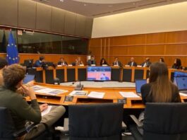 A session titled “Human Rights Situation in Iran, Support for Iranian Women and Youth in the Fight for Freedom and Democracy” convened at the European Parliament in Brussels, initiated by Ms. Lucia Vuolo, an Italian member of the European Parliament.