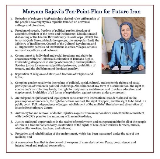 Maryam Rajavi’s Ten-Point Plan