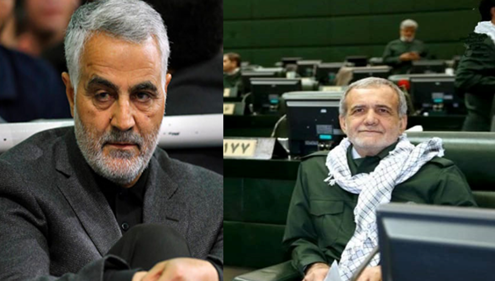 Pezeshkian described Qassem Soleimani as “a symbol of Iranian pride and honor” and stated on state television that “Without the presence of the Supreme Leader, these developments (my presidency) would not have happened.”