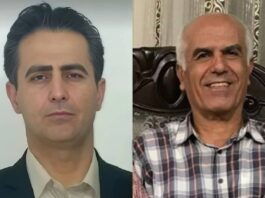 PMOI supporters Behrouz Ehsani (right) and Mehdi Hassani (left)