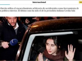 El Pais page on the Iranian regime’s “hostage diplomacy”