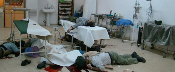 Horrifying Image shows camp’s clinic patients all shot to death during the execution style raid on residents