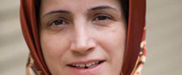 Female Iranian human rights lawyer, Nasrin Soutodeh